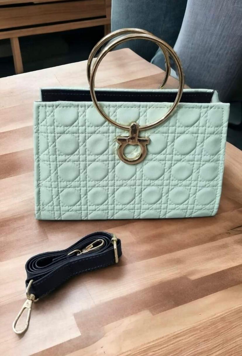 Retro Handbag ( light green)